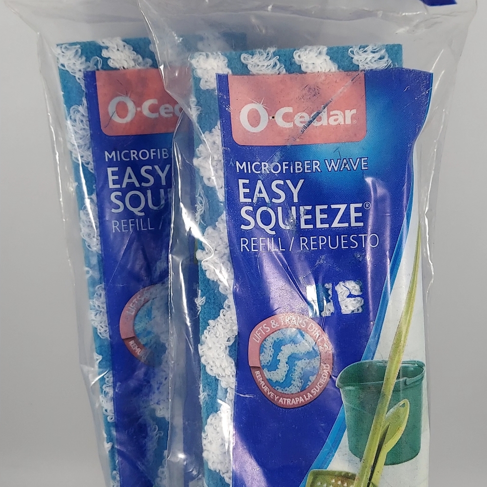 O Cedar Easy Squeeze Refill Mop Sponge Lot of 2 Shelf Wear to Package